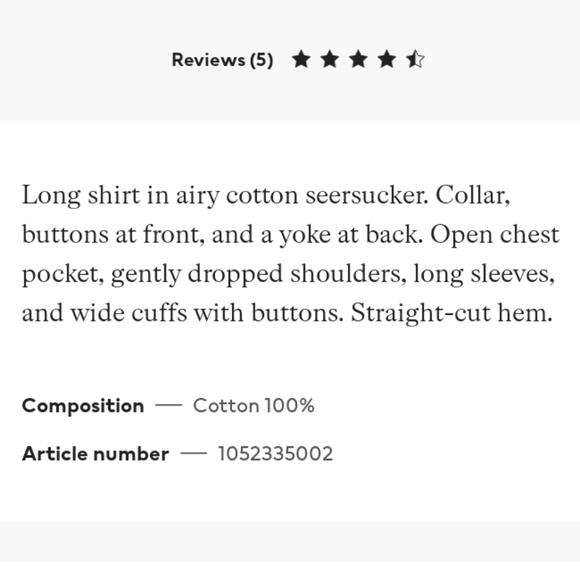 ⛔SOLD⛔🆕️NWT H&M Seersucker Shirt in 'Brown/White Checked', XL - Picture 8 of 12